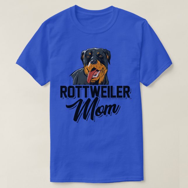 T-shirt Femmes Rottweiler Maman Propriétaires de chiens Ch (Design devant)