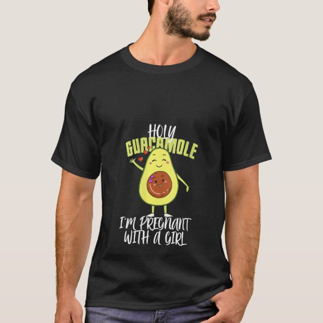 T-shirt Femmes Saint Guacamole Enceinte Fille Révéler bébé (Devant)