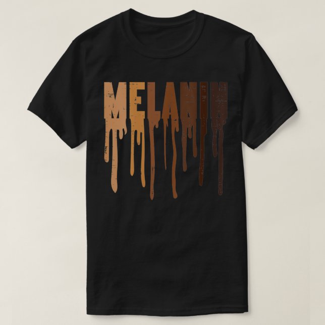 T-shirt Femmes séchant Melanin Black African Pride Noir (Design devant)