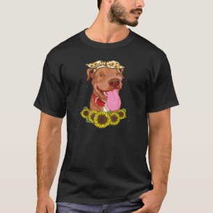 T-shirt Femmes Secourir Pitbull Dog Accessoires Graphic Im