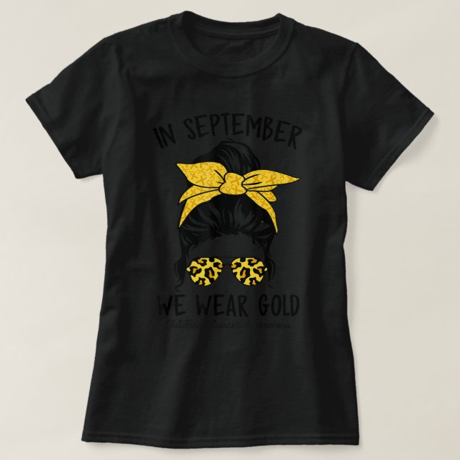 T-shirt Femmes Sensibilisation au cancer de l'enfance En S (Design devant)