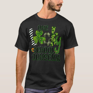 T-shirt Femmes Shamrock Une Lucky School Counselor St