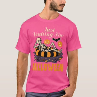 T-shirt Femmes Summerween Squelette Rétro Été Halloween 