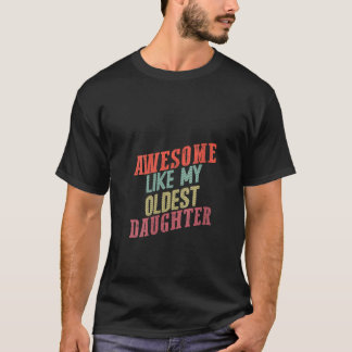 T-shirt Femmes Super comme ma fille aînée V Neck
