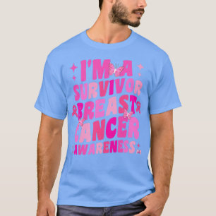 T-shirt Femmes Super rose Je suis un survivant Cancer du s