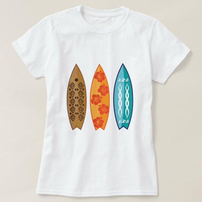 T-shirt femmes Surfboards (Design devant)