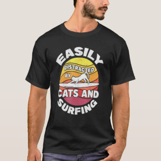 T-shirt Femmes surfeurs Surf Kitten Chats surfeurs et surf