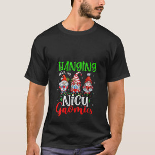 T-shirt Femmes suspendues avec mes NICU Gnomies Noël lumin