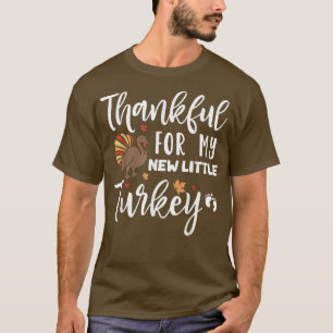 T-shirt Femmes Thanksgiving Thankful Happy Pregnancy Anno