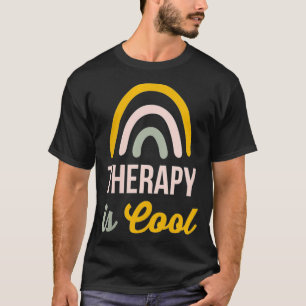 T-shirt Femmes Thérapie de santé mentale est Cool Rainbow