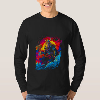 T-shirt Femmes Thorr Mjolnir Dieu Tonnerre Éclair Norvégie