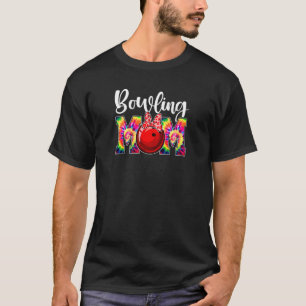 T-shirt FEMMES Tie Dye Fête des Mères Cute Bowling Maman M