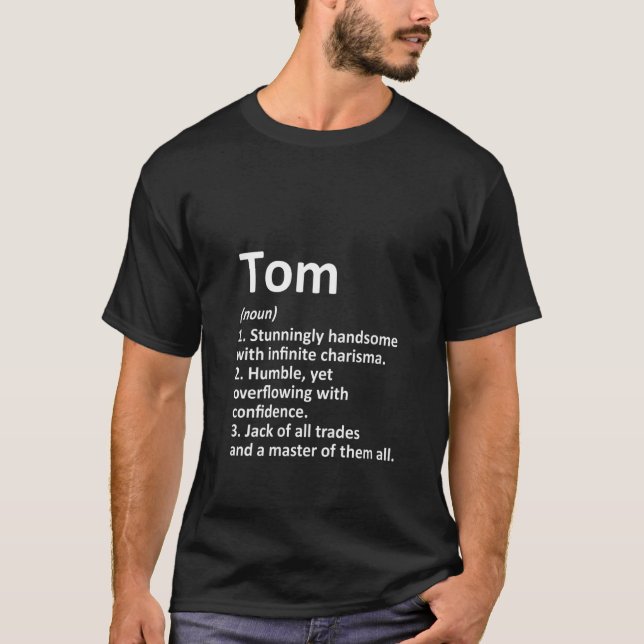 T-shirt FEMMES Tom Définition Nom personnalisé Amusant Bir (Devant)