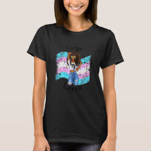 T-shirt Femmes Transgenre Virgo Queen Black Filles Filles