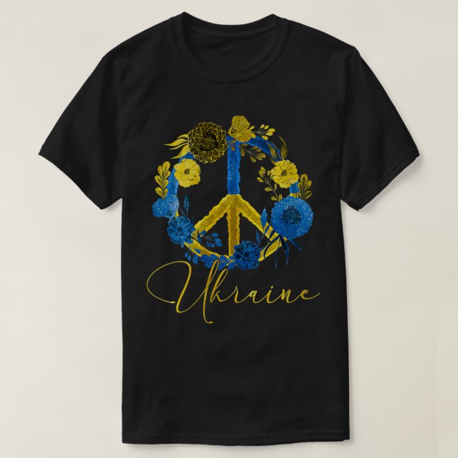 T-shirt Femmes Ukraine Tournesol Ukrainien Drapeau I Stand (Design devant)