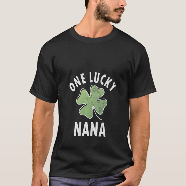 T-shirt Femmes Un Lucky Nana Chemise Funny Saint Patricks  (Devant)