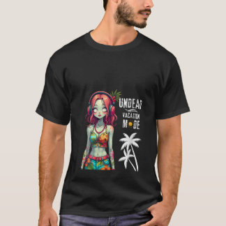 T-shirt FEMMES Vacances sans vie Mode Zombie Summer Beach