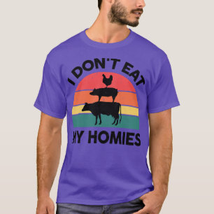 T-shirt Femmes Vegan Je ne mange pas mes Hommes Droits des