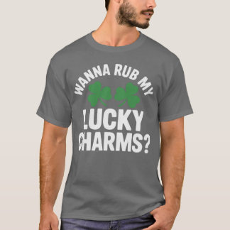 T-shirt Femmes Veulent Frotter Mes Charmes De Chance Adult