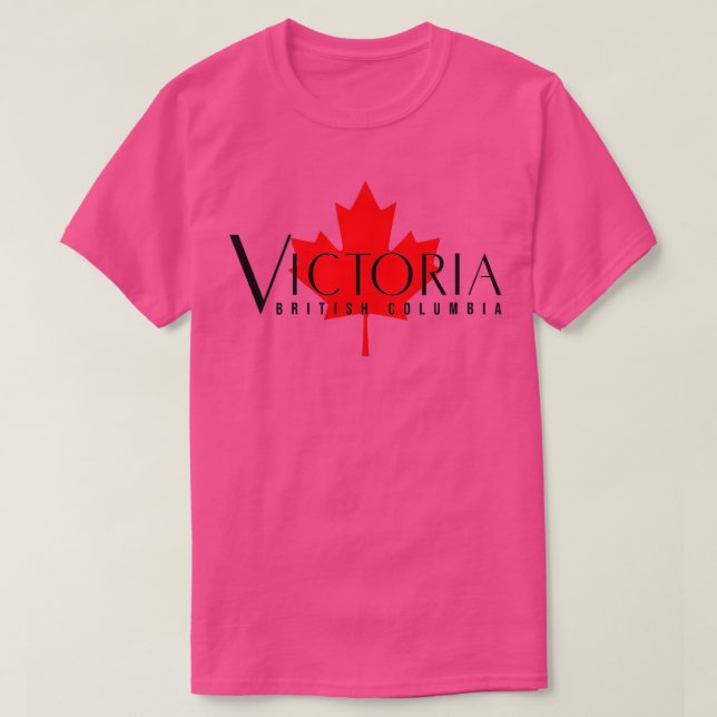 T-SHIRT FEMMES VICTORIA COLOMBIE-BRITANNIQUE C.-B. CANADA  (Design devant)