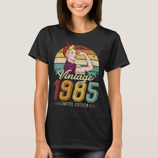 T-SHIRT FEMMES VINTAGE 1985 ÉDITION LIMITÉE (Devant)