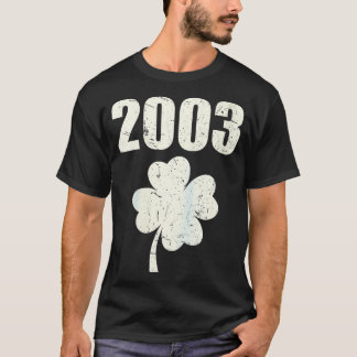 T-shirt Femmes Vintage 2003 21e anniversaire Saint Patrick