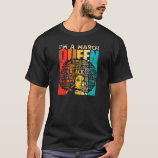 T-shirt Femmes Vintage Anniversaire Je suis une reine de m