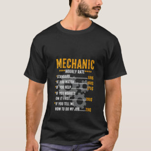 T-shirt Femmes Vintage drôle Mécanique Horaire Taux De Tra
