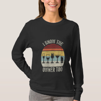 T-shirt Femmes Vintage Je Connais Le Propriétaire Du Club 