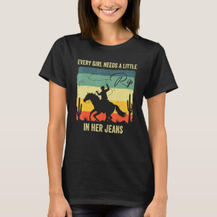 T-shirt Femmes vintages Chaque Fille a besoin d'une petite