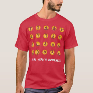 T-shirt Femmes Yoga Sensibilisation à la santé mentale 703