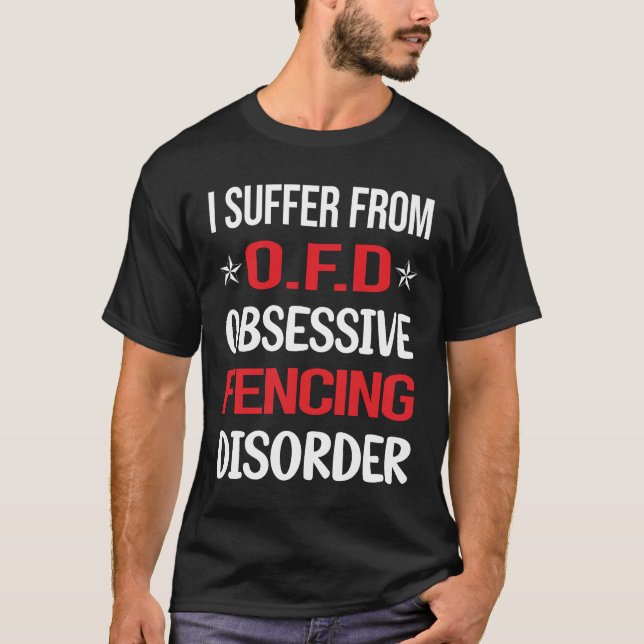 T-shirt Fencer d'escrime obsessionnel (Devant)