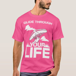 T-shirt Fendre la vie en deltaplane