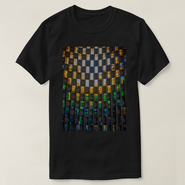 T-shirt Fenêtre Baptistère - Cathédrale de Coventry (Design devant)