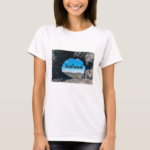 T-shirt Fenêtre de lave à Dimmuborgir, région de Myvatn - 