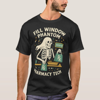 T-shirt Fenêtre de remplissage Phantom Pharmacy Tech Hallo