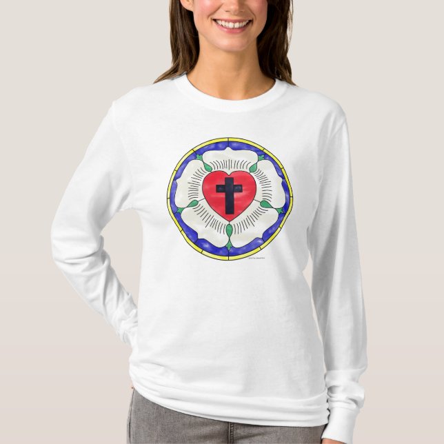 T-shirt Fenêtre en verre de Rose Luther (Devant)
