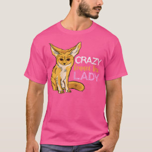 T-shirt Fennec Fox Annoyed Lady Desert Animal Fennec Fox L