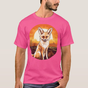 T-shirt Fennec Fox Sunset Fennec Fox Lover Foxes