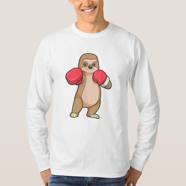 T-shirt Fente en boîte avec gants en boîte (Devant)