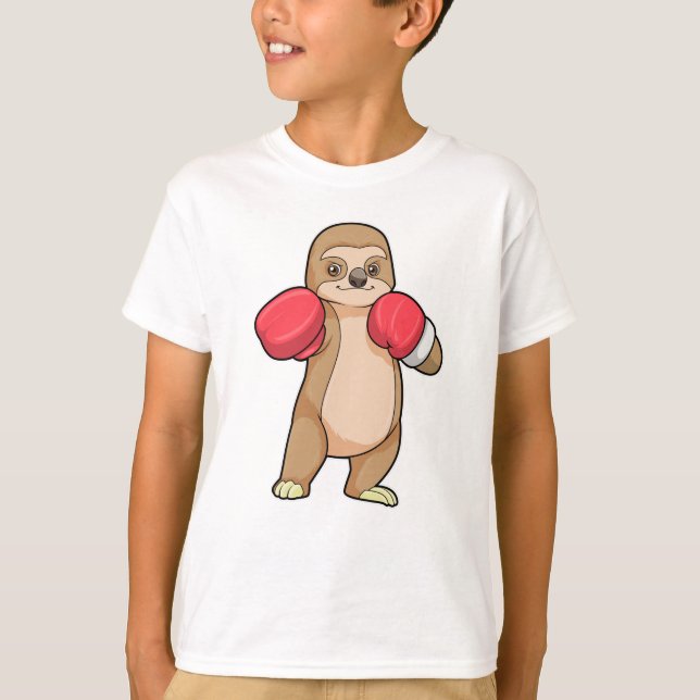 T-shirt Fente en boîte avec gants en boîte (Devant)