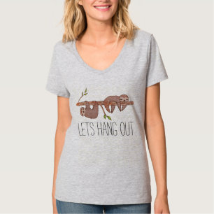 T-shirt Fentes bébé accrochées au Motif d'arbre