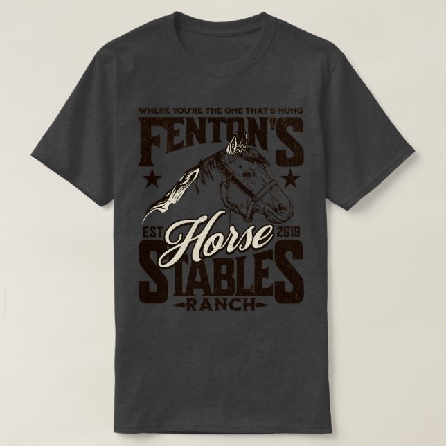 T-shirt Fentons Stables Horse Ranch Est 2019 1 (Design devant)