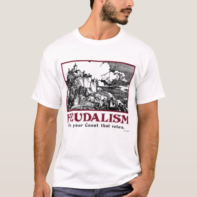 T-shirt Féodalisme : C'est votre compte qui vote (Devant)