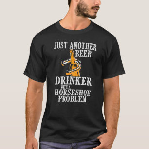 T-shirt Fer à cheval Buveur de bière cool chaussure de la