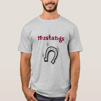 T-shirt fer à cheval, mustangs