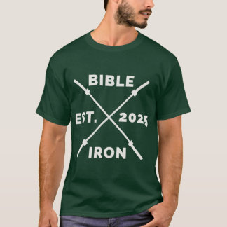 T-shirt Fer à repasser Bible Établie 2025 Léger drôle