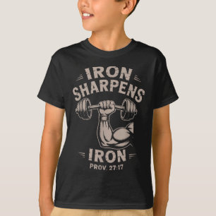 T-shirt Fer aiguise Fer Jeunesse Chrétienne Salle de Sport