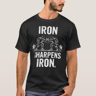 T-shirt Fer aiguise le fer - Conception de musculation d'a