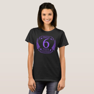 T-shirt Fer mariage anniversaire 6 ans